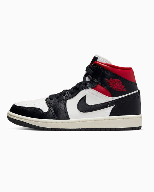Air Jordan 1 Mid Black Gym Red