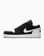 Air Jordan 1 Low Black White Diamond