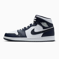 Jordan 1 Mid White Metallic Gold Obsidian