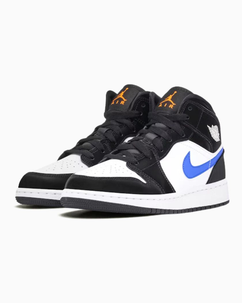 Air Jordan 1 Mid Black Racer Blue White