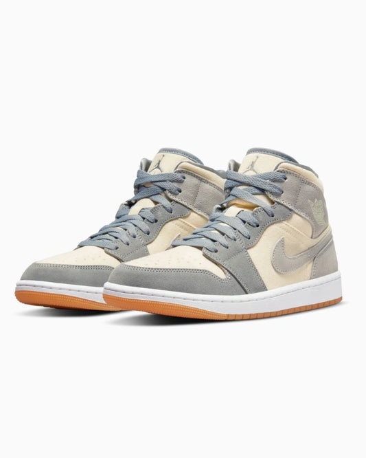 Air Jordan 1 Mid Coconut Milk Particle Grey