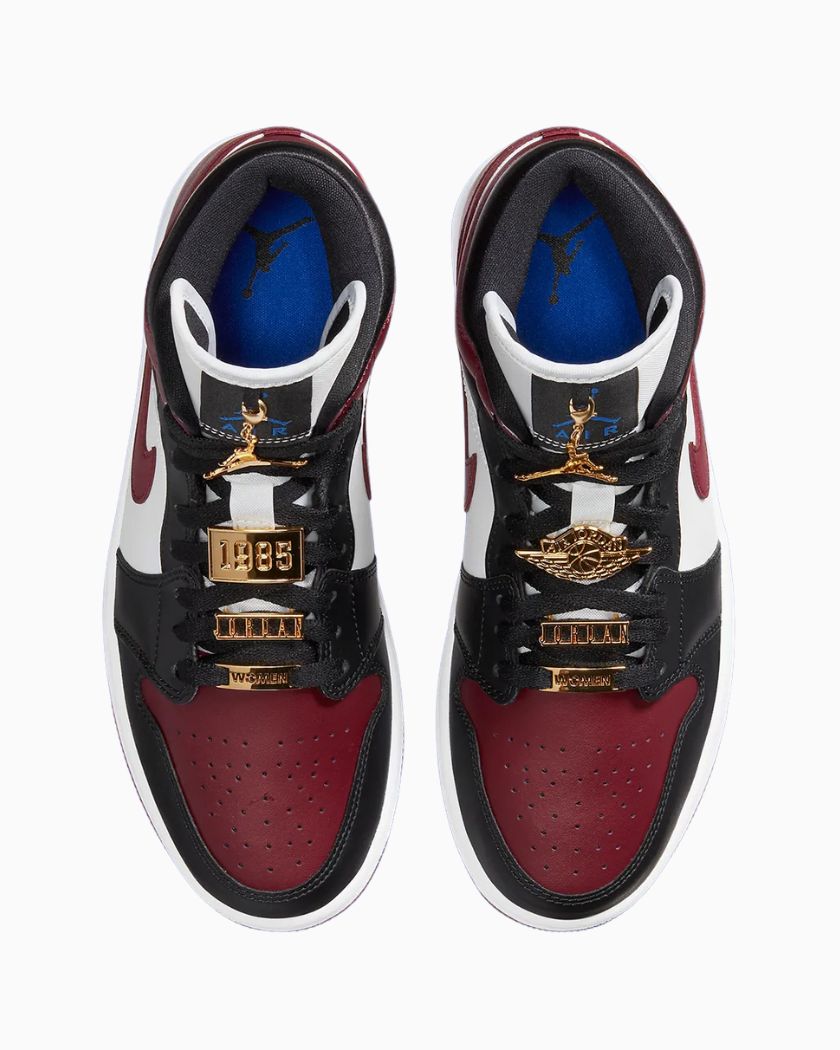 Air Jordan 1 Mid SE Black Dark Beetroot