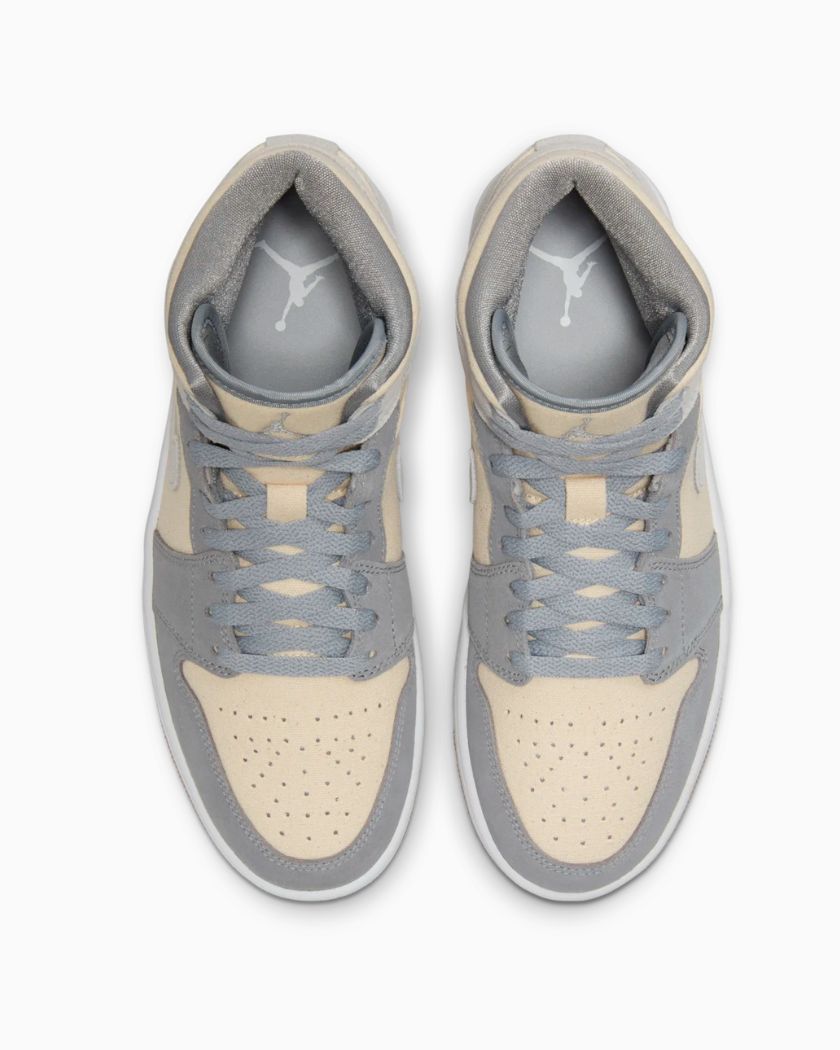 Air Jordan 1 Mid Coconut Milk Particle Grey