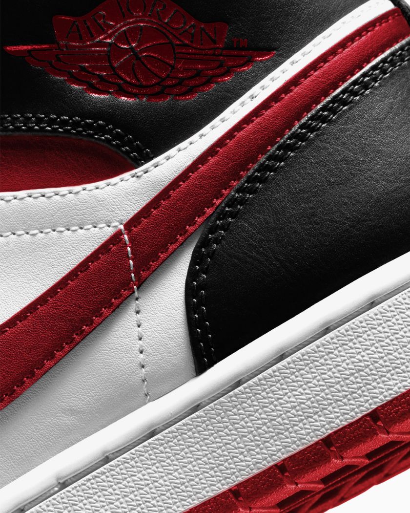 Air Jordan 1 Mid Gym Red Black White