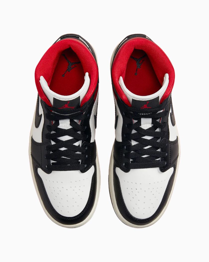 Air Jordan 1 Mid Black Gym Red