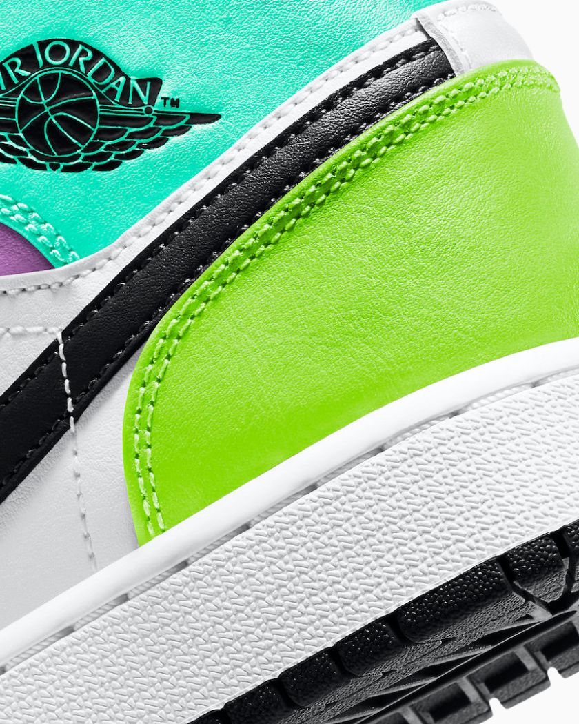 Air Jordan 1 Mid Pastel Black Toe