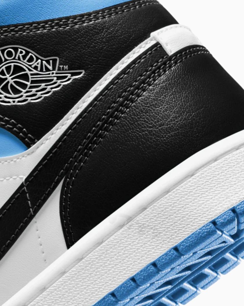 Air Jordan 1 Mid University Black White