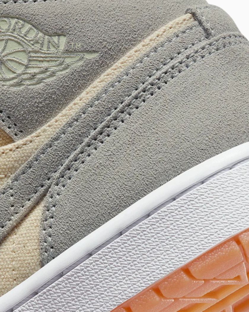 Air Jordan 1 Mid Coconut Milk Particle Grey