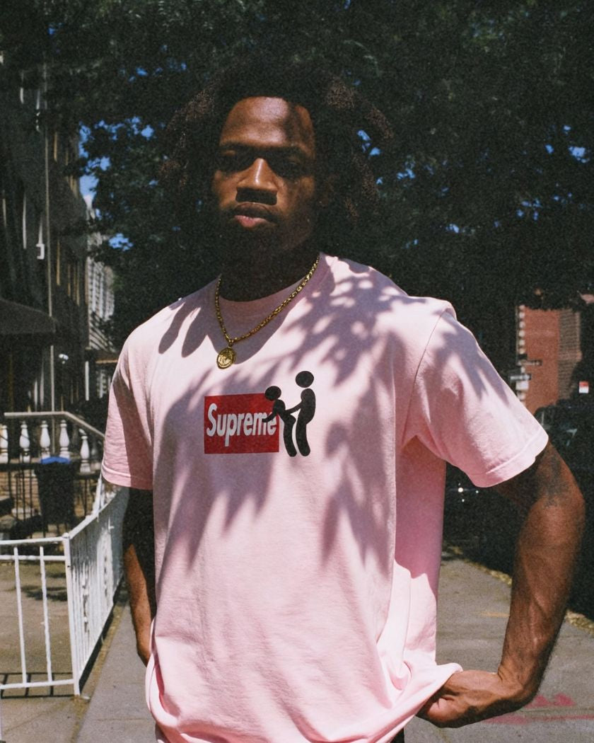 Supreme Stick Tee Pink