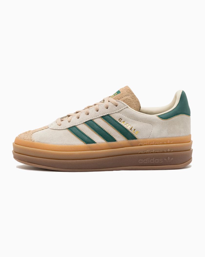 Adidas Gazelle Bold Magic Beige Collegiate Green