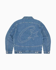 Corteiz C-Star Denim Trucker Jacket Blue