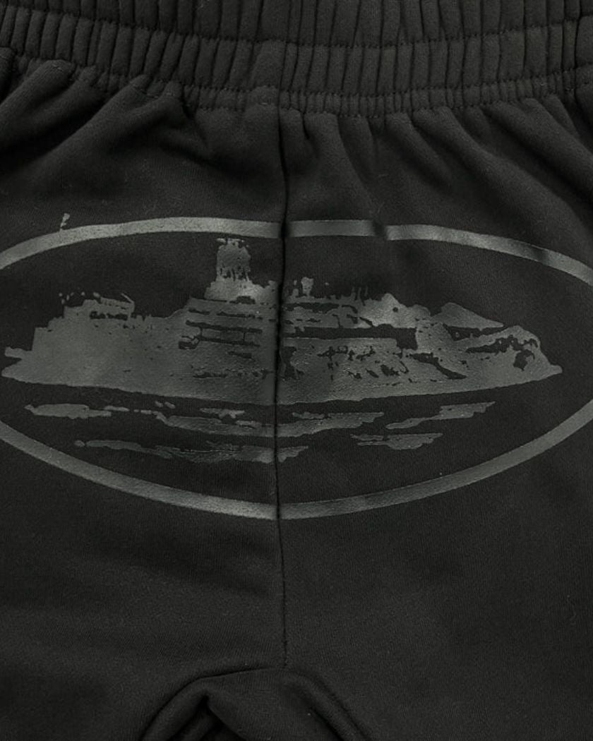 Corteiz OG Alcatraz Bottoms Triple Black