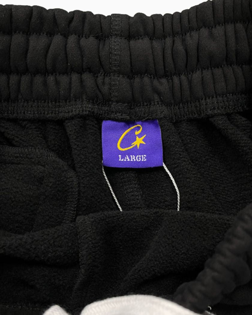 Corteiz OG Alcatraz Bottoms Triple Black