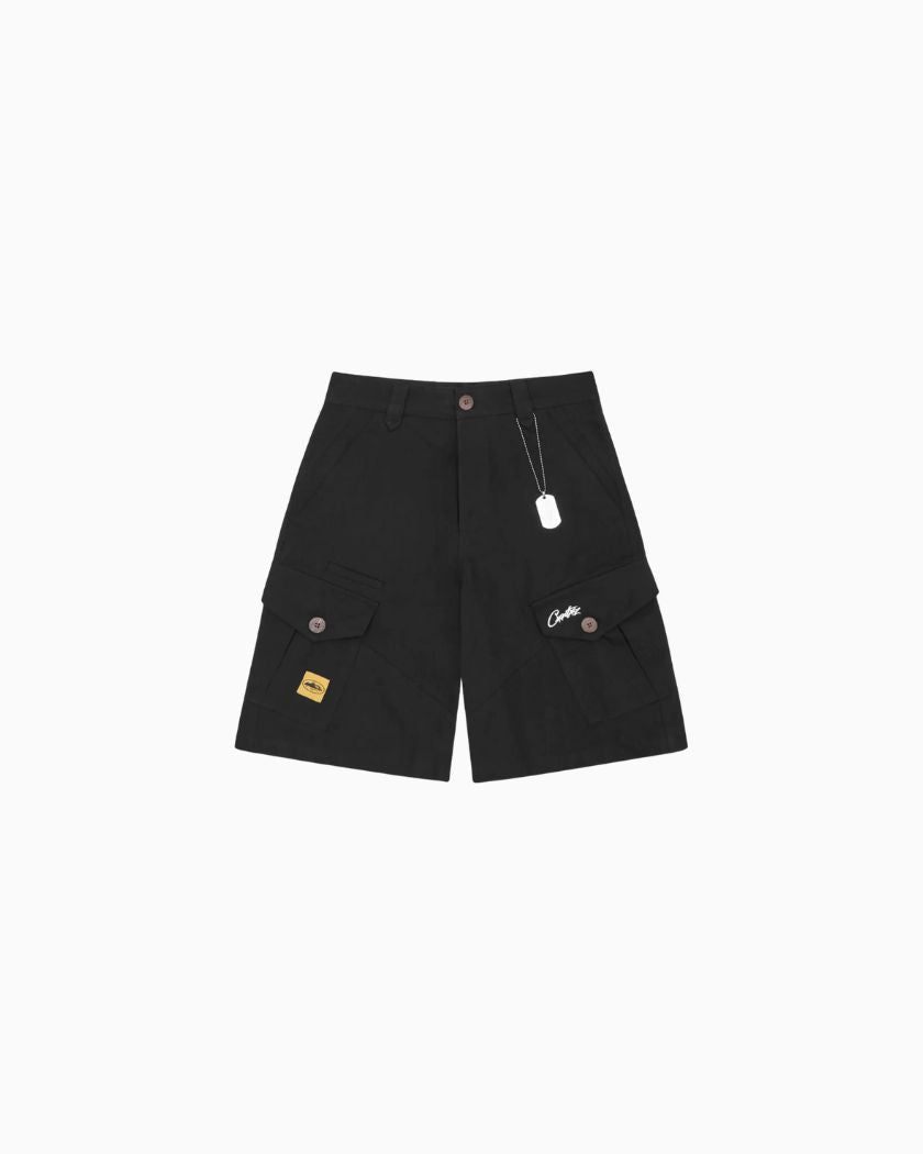 Corteiz Storm Cargo Shorts Black