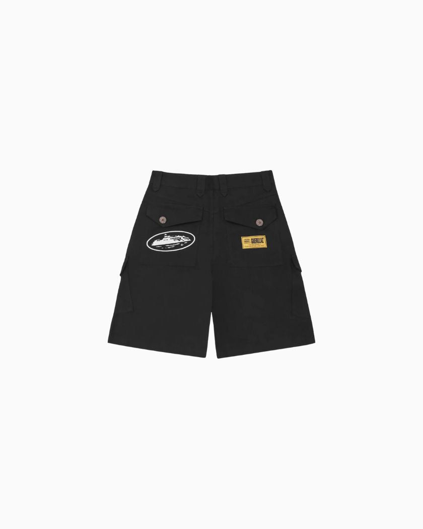 Corteiz Storm Cargo Shorts Black