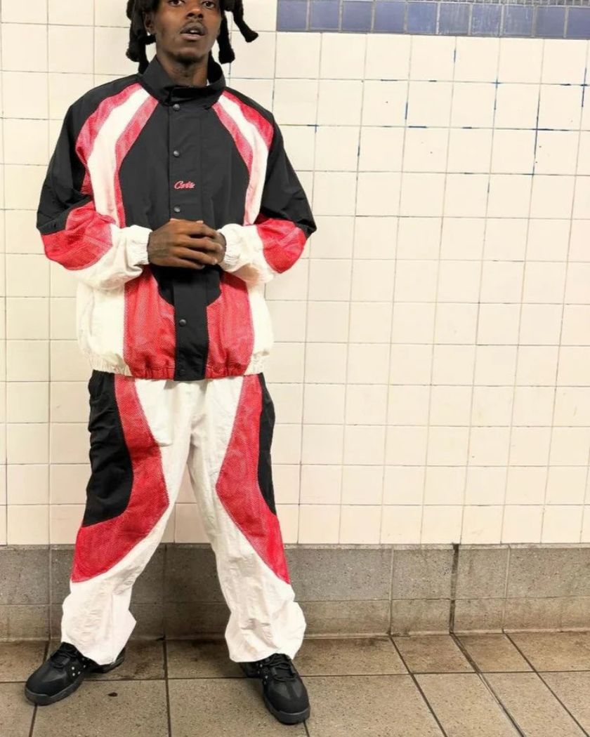 Corteiz Vertigo Shuku Pant Black Red