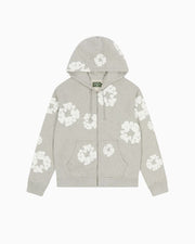 Denim Tears Cotton Wreath Zip Hoodie Grey