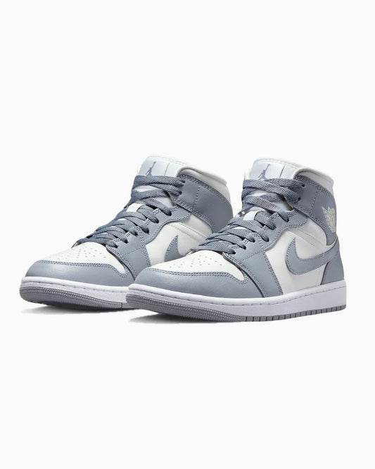 Air Jordan 1 Mid Grey Sail Stealth