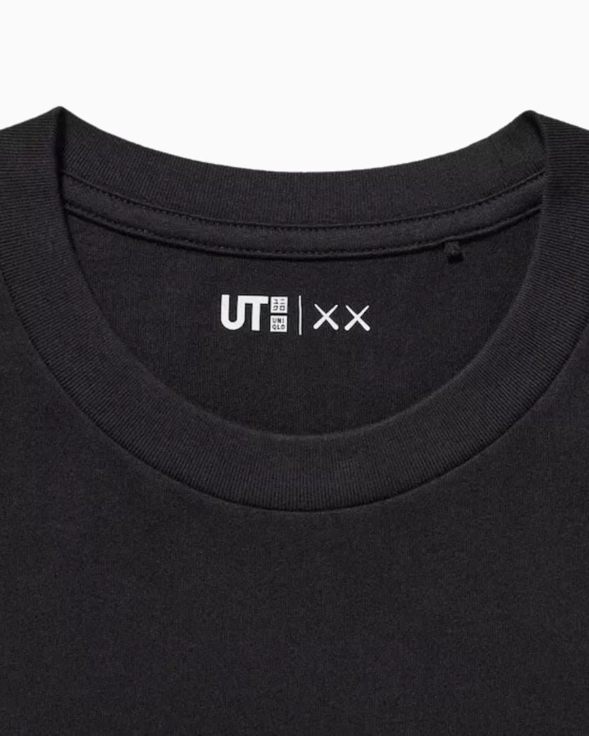 KAWS x UNIQLO UT Short Sleece Tee Black