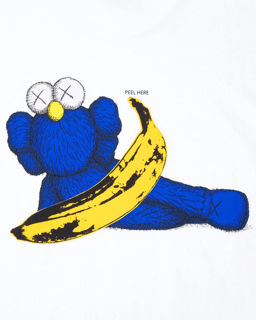 KAWS x Uniqlo Warhol UT Graphic Tee White Blue