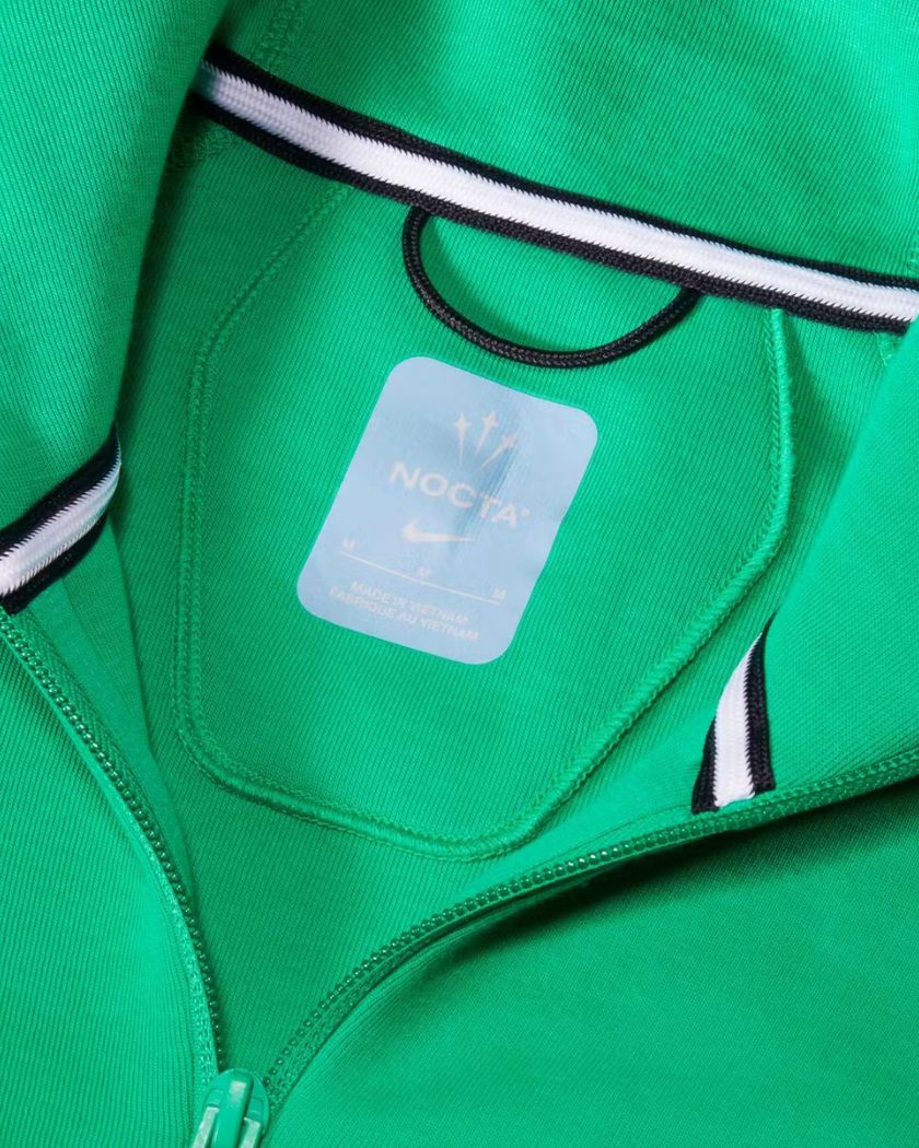 Nike NOCTA Tech Fleece Open Hem Full Zip Stadium Green