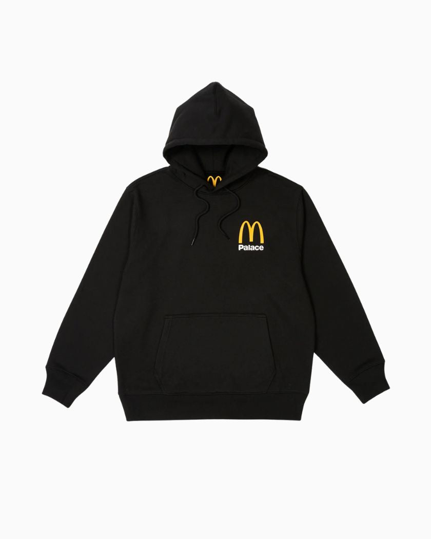 Palace x McDonald's Logo Black Hoodie