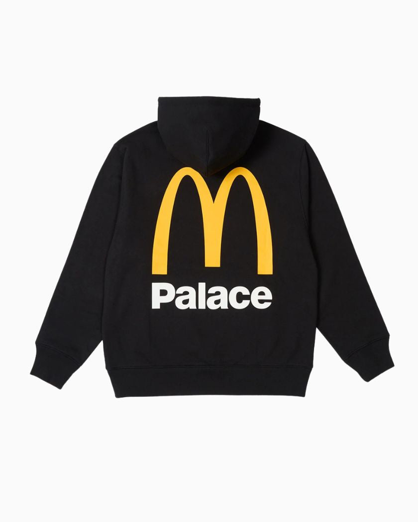 Palace x McDonald's Logo Black Hoodie