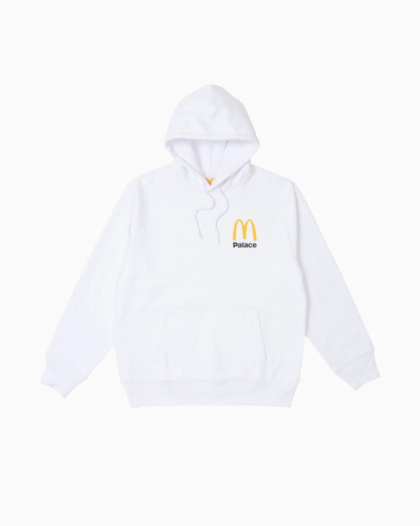 Palace x McDonald's Logo White Hoodie