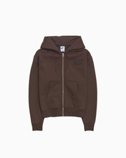 Stussy x Nike Stone Washed Fleece Zip Hoodie (FW25) Dark Cinder