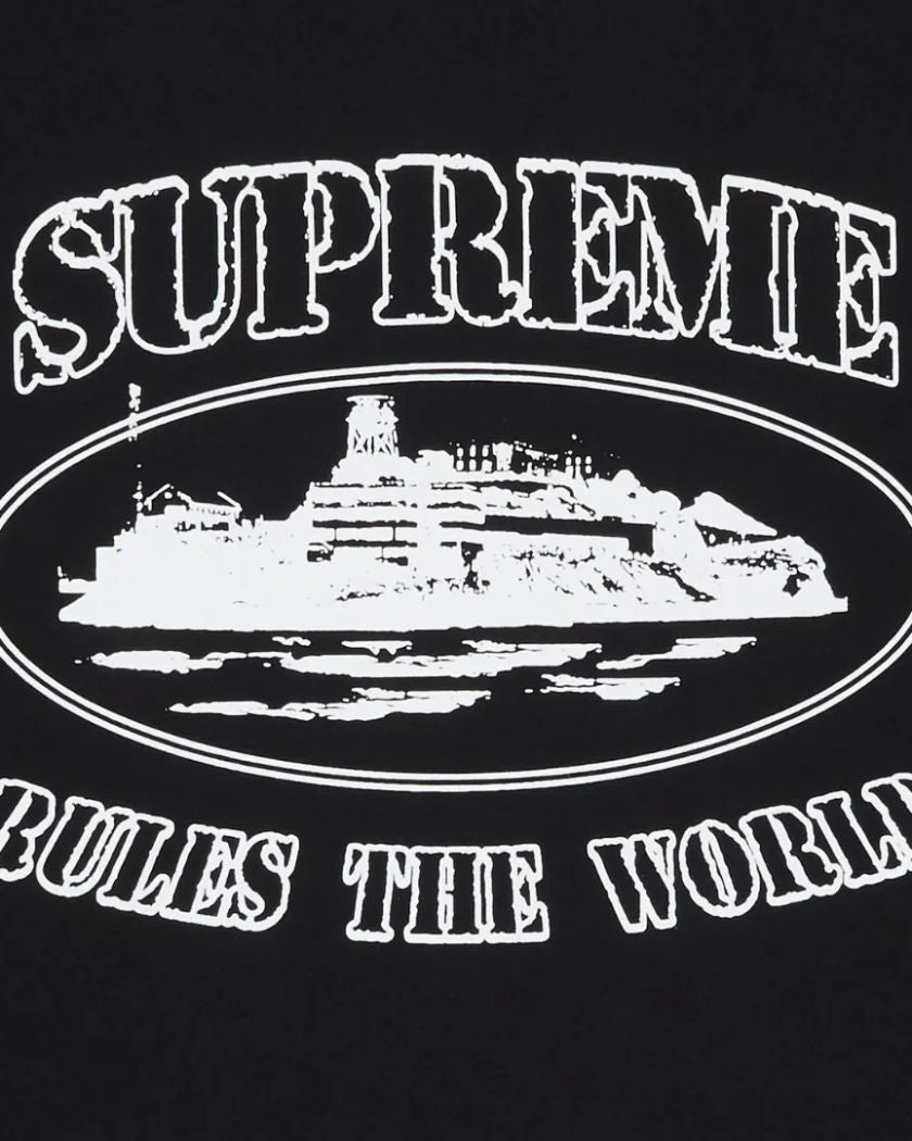 Supreme Corteiz Rules The World Tee Black