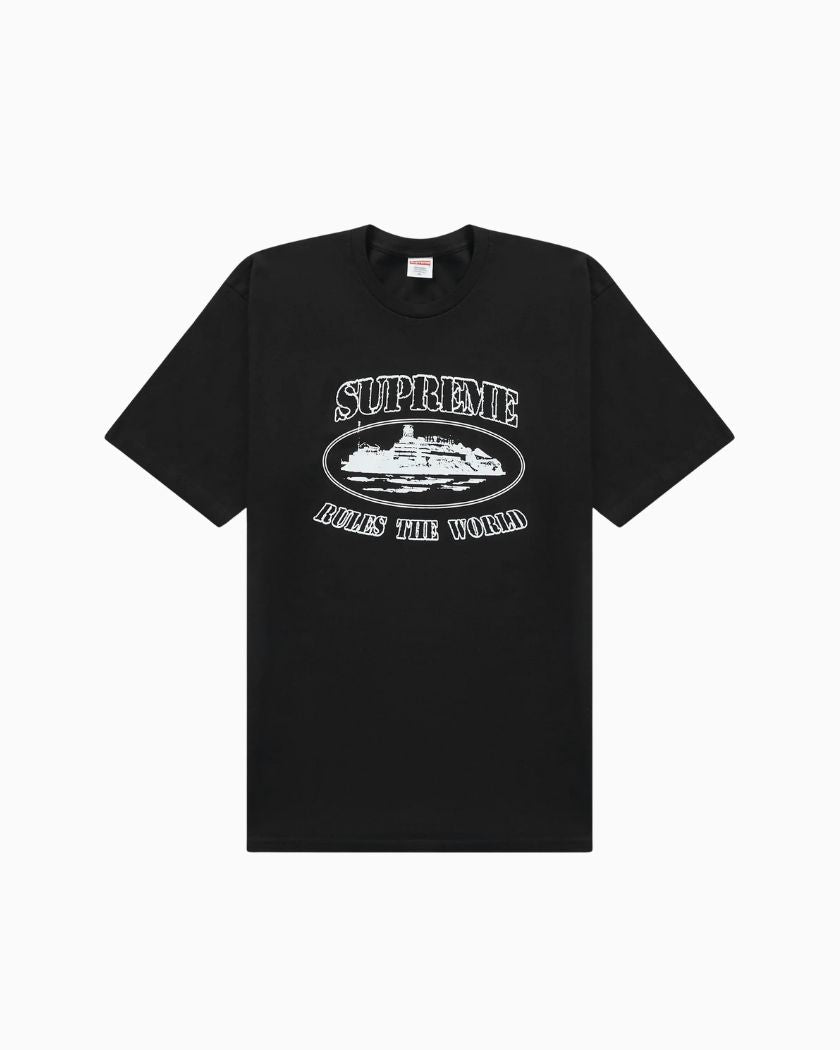 Supreme Corteiz Rules The World Tee Black