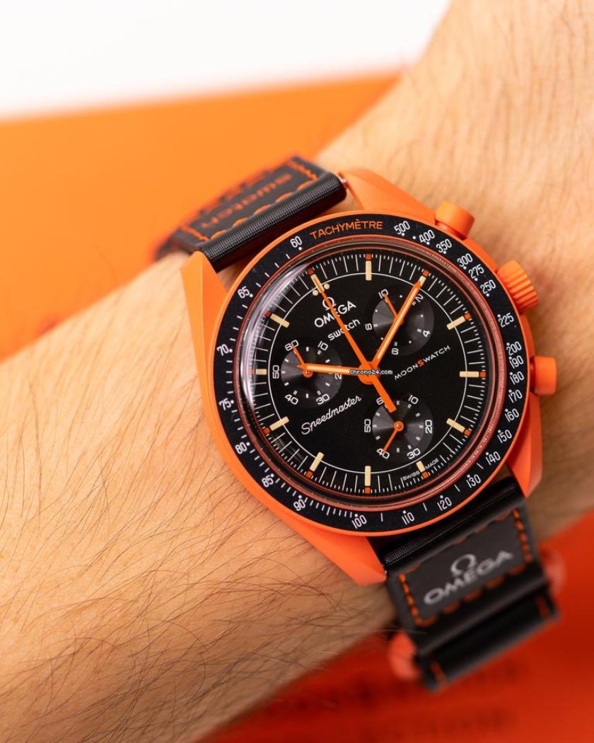 Swatch x Omega Bioceramic Moonswatch Mission on Earth - Lava