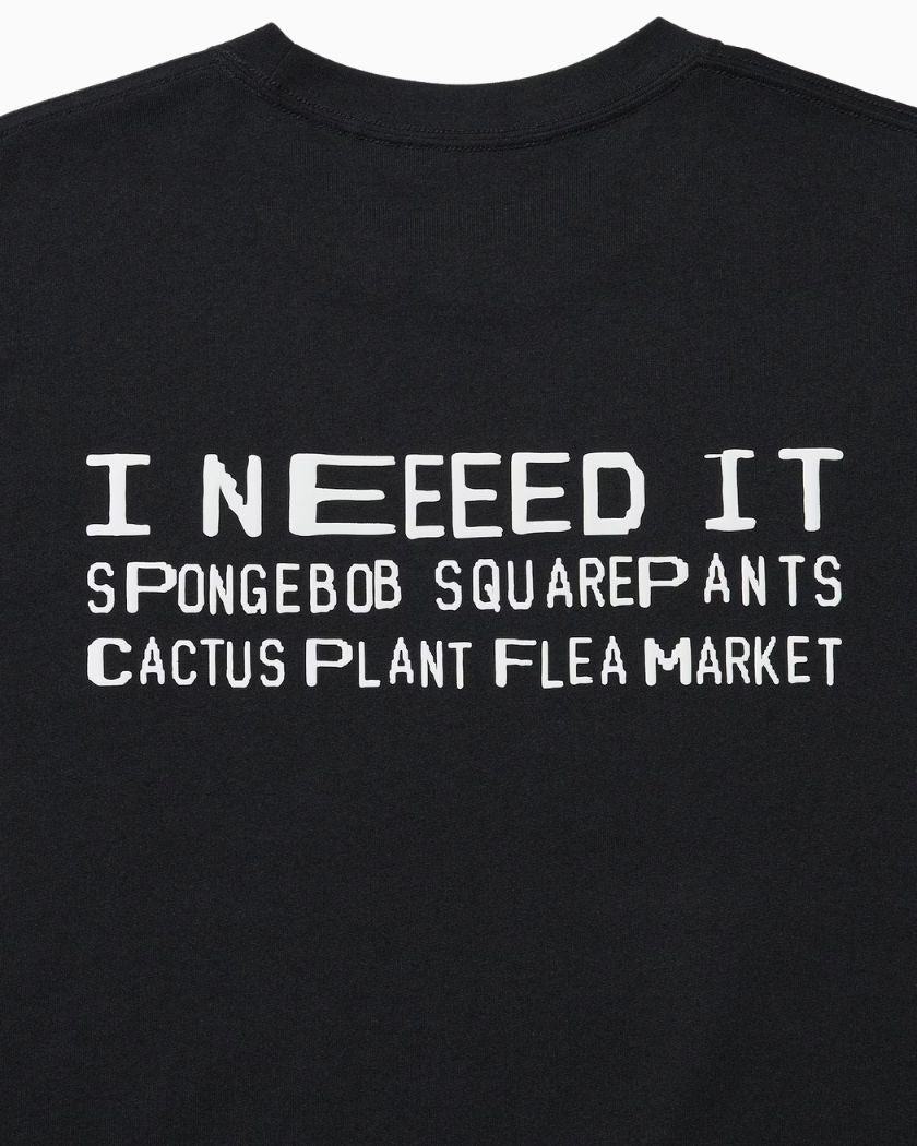 Uniqlo x Cactus Plant Flea Market CPFM x SpongeBob SquarePants Black Tee