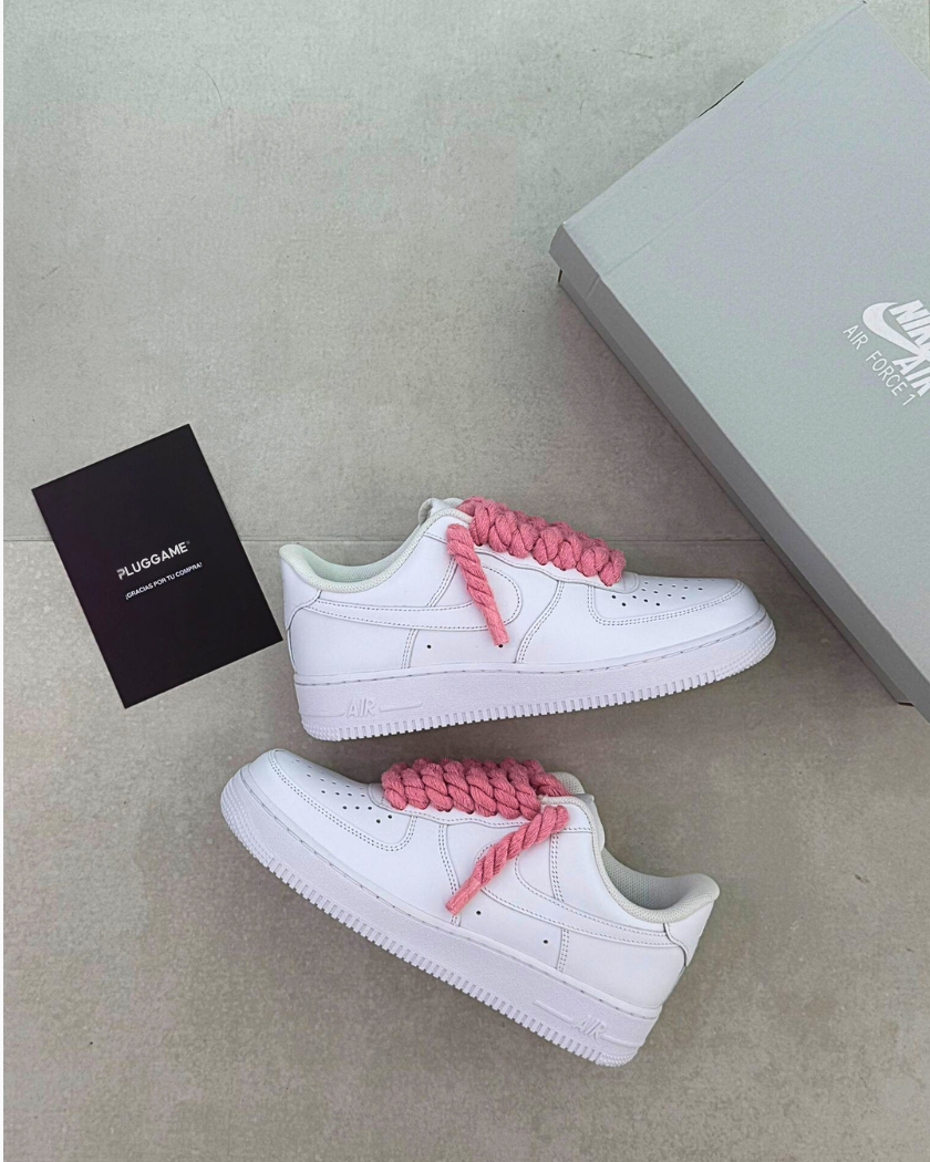 Nike Air Force 1 Rope Laces Pink