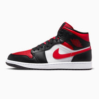 Air Jordan 1 Mid White Black Red