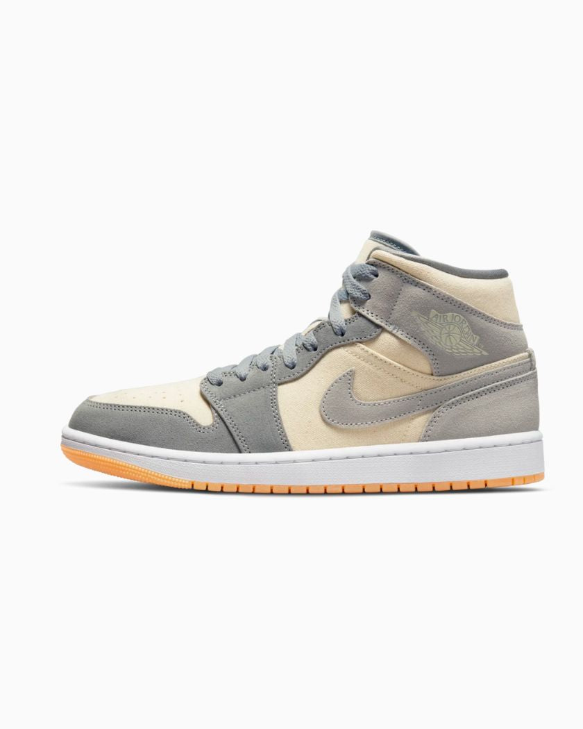 Air Jordan 1 Mid Coconut Milk Particle Grey