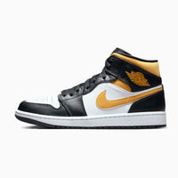 Air Jordan 1 Mid White Pollen Black