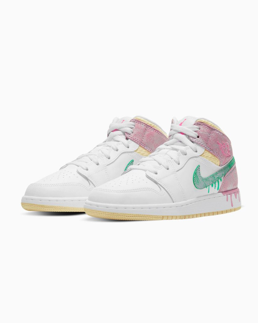 Air Jordan 1 Mid Paint Drip