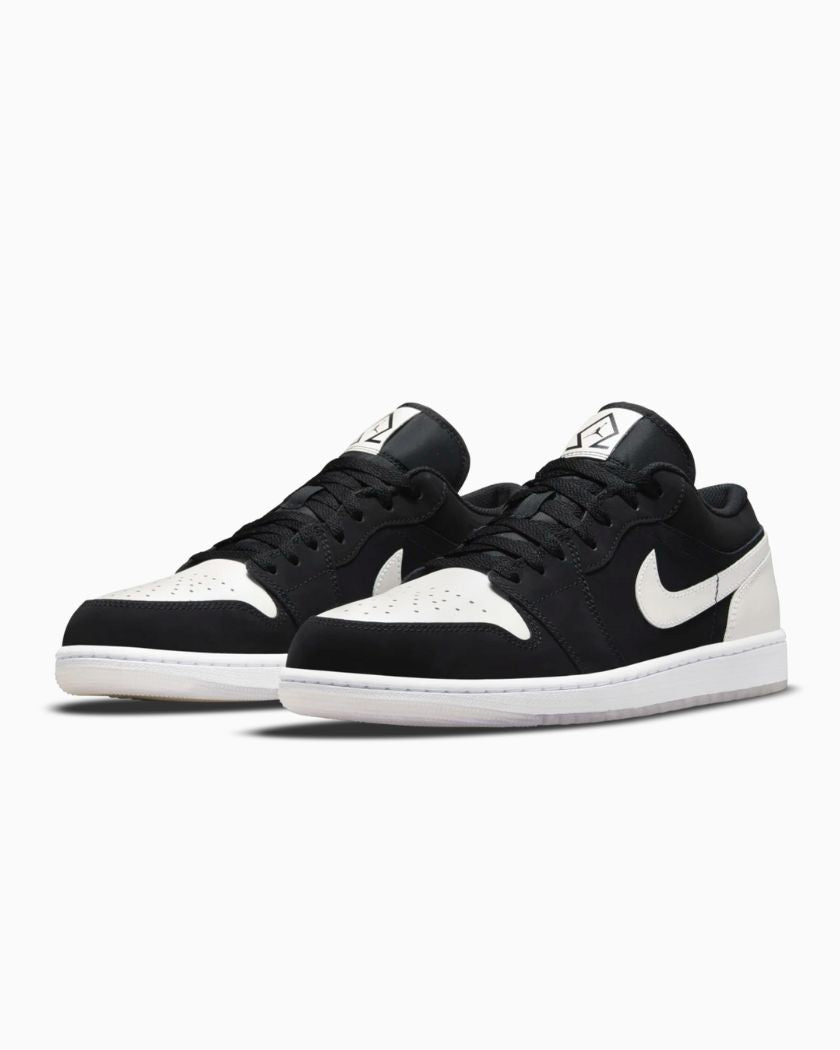 Air-Jordan-1-Low-Black-White-Diamond
