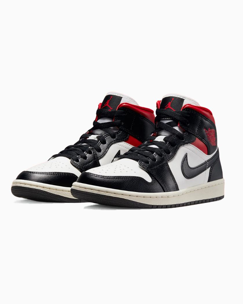 Air Jordan 1 Mid Black Gym Red