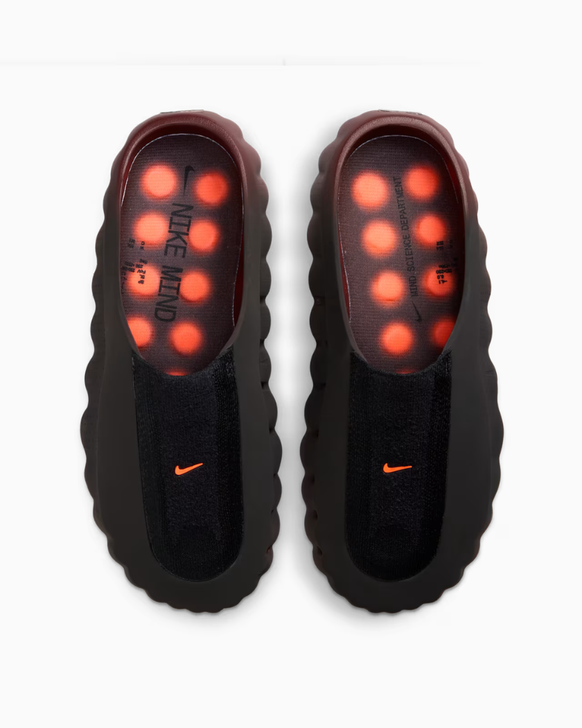 Nike Mind 001 Flyknit Slide Bronze Eclipse Total Orange