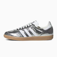 Adidas Samba OG Silver Metallic Cracked Leather