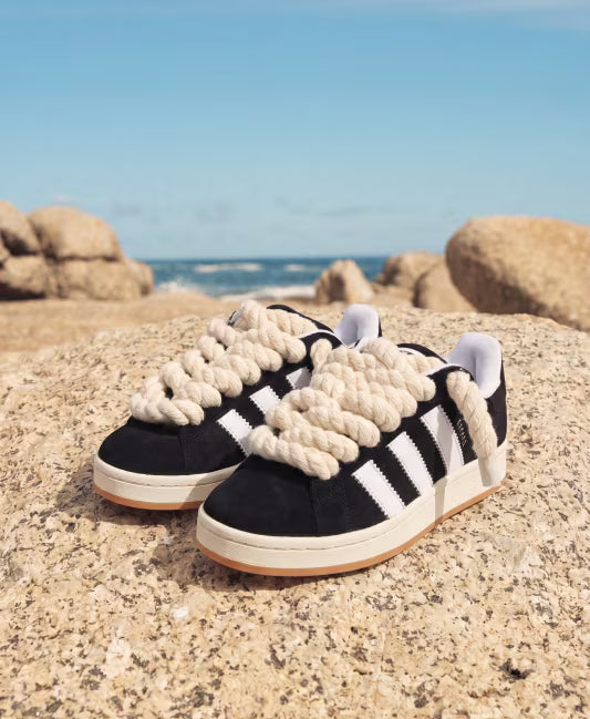 Adidas Campus 00s Black Rope Laces