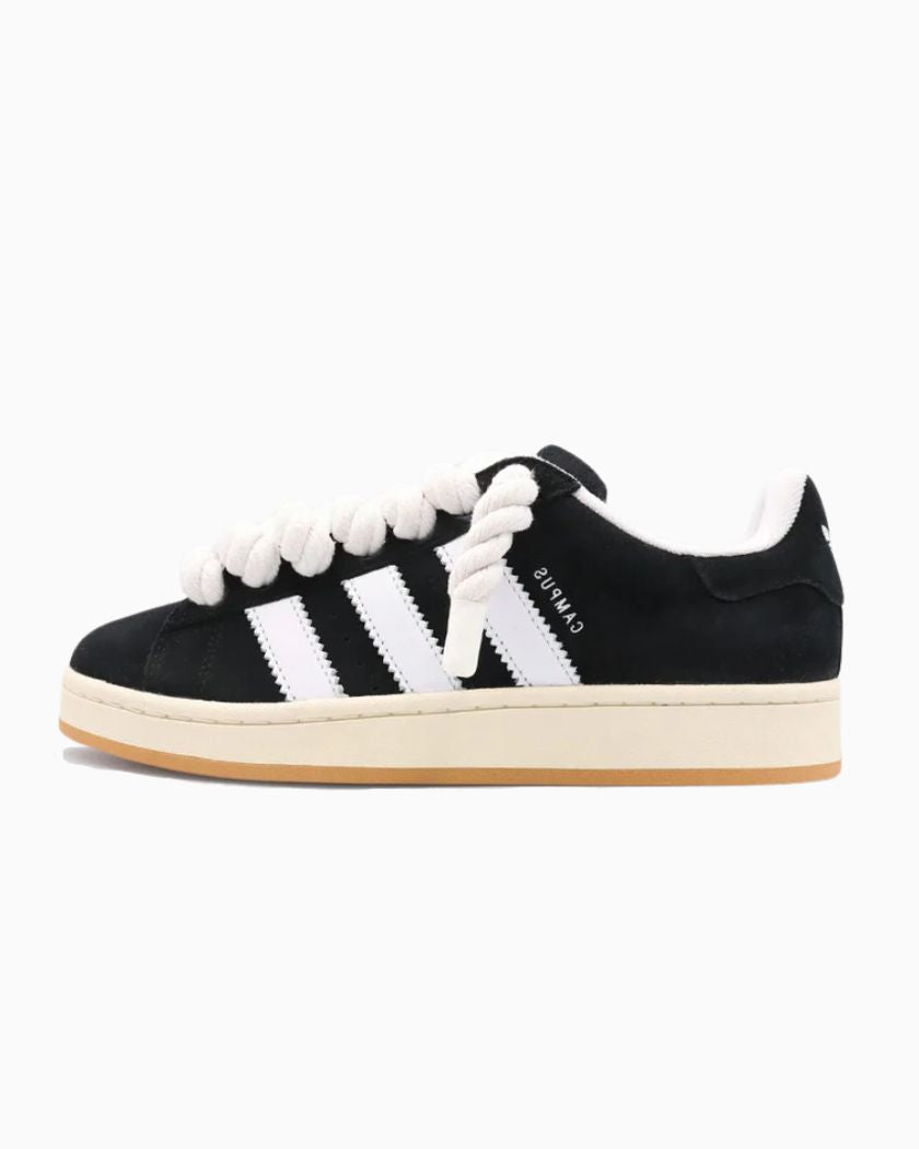 Adidas Campus 00s Black Rope Laces White