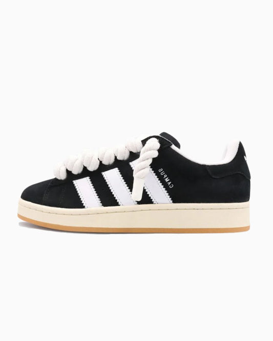 Adidas Campus 00s Black Rope Laces White