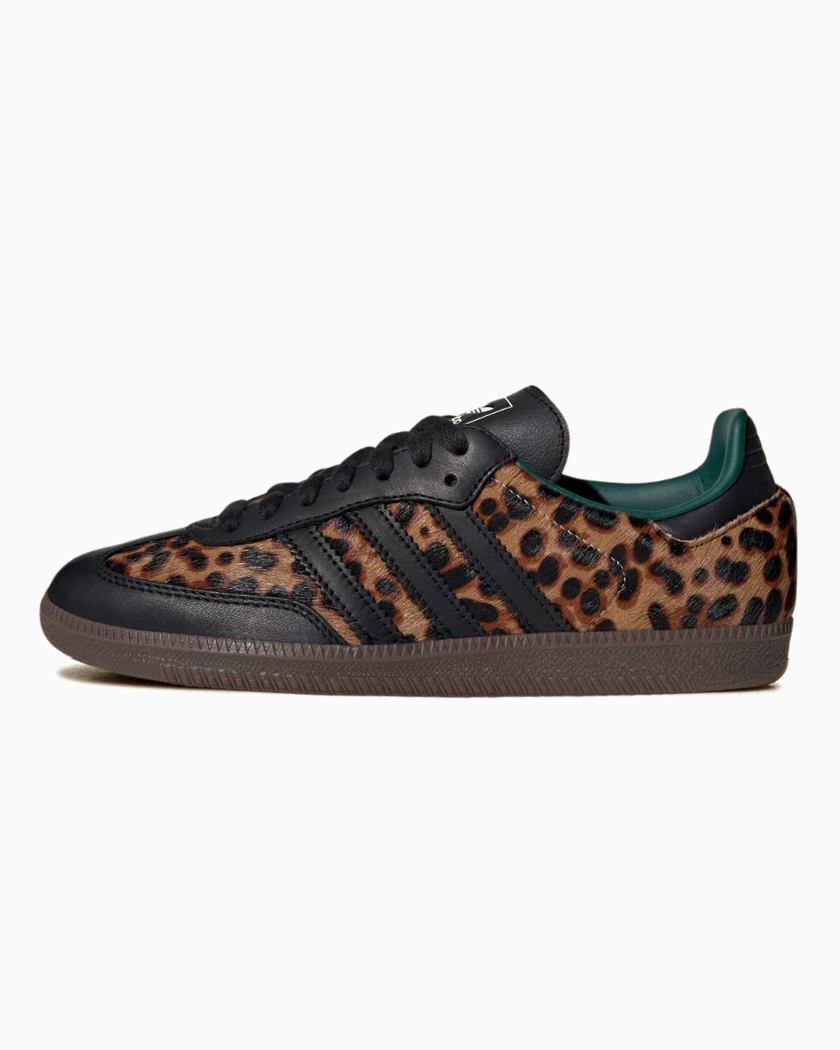 Adidas Samba OG Black Green Leopard