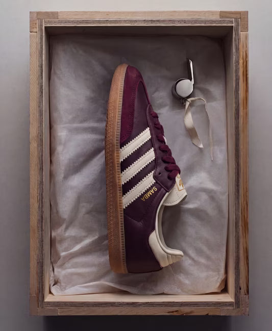 Adidas Samba OG Maroon Gold Metallic