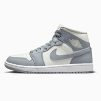 Air Jordan 1 Mid Grey Sail Stealth