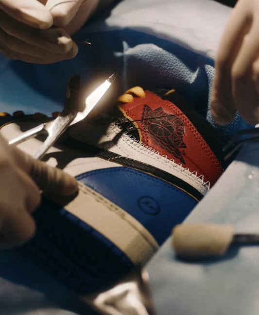 Air Jordan 1 Retro High OG SP Fragment x Union LA Varsity Red Sport Royal