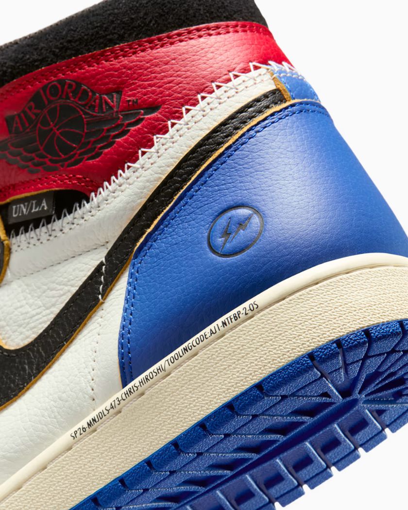 Air Jordan 1 Retro High OG SP Fragment x Union LA Varsity Red Sport Royal